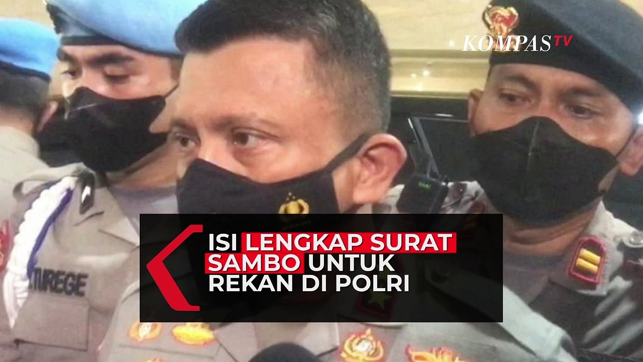 Isi Lengkap Surat Ferdy Sambo untuk Rekan Polri, Bahas Penyesalan dan Rasa Keadilan