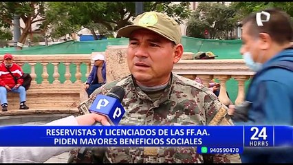 Reservistas y licenciados de las FF.AA niegan apoyo al Gobierno de Pedro Castillo