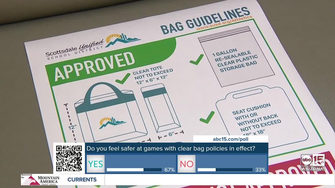 Scottsdale Unified new clear bag policy for sporting events