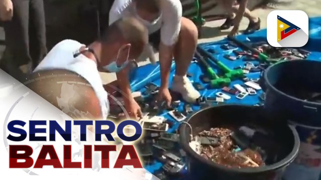 Mga nakumpiskang kontrabando sa iba’t ibang jail facilities sa NCR, sinira ng BJMP