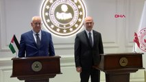 Bakan Soylu, Filistinli mevkidaşı Rih'iyi makamında ağırladı