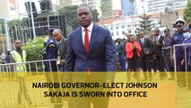 Nairobi governor-elect Johnson Sakaja is sworn into office