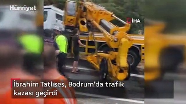 İbrahim Tatlıses, Bodrum'da trafik kazası geçirdi