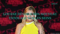 Louane dévoile son nouveau tatouage sur les seins