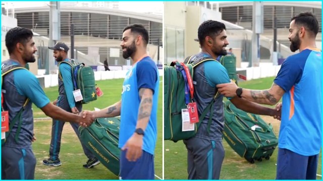 Ind Vs Pak Virat Kohli Babar Azam దాయాదుల సమరం వీరుల దోస్తీ *Cricket | Telugu OneIndia