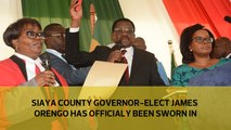 Siaya county governor-elect James Orengo has officially been sworn in
