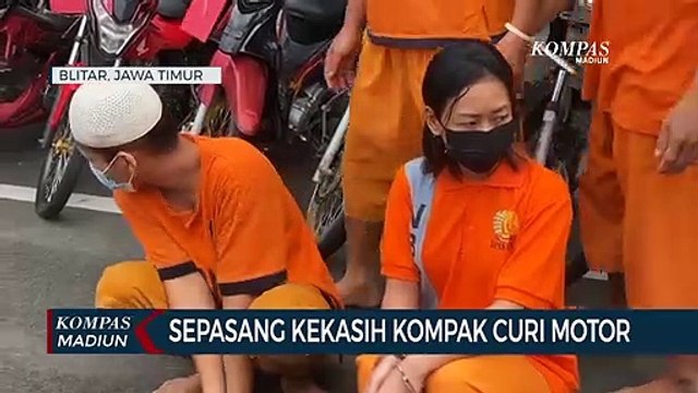 Sepasang Kekasih Kompak Curi Motor