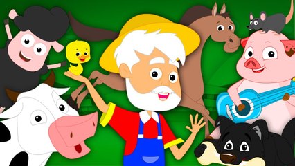 Old MacDonald Had A Farm - Animal Song for Babies - Kindergarten Rhymes