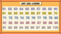 51 to 100 counting in english, 51 to 100 counting, 51 to 100 counting song_ Baby Baba Learning
