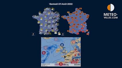 prévisions météo du jeudi 25 août 2022