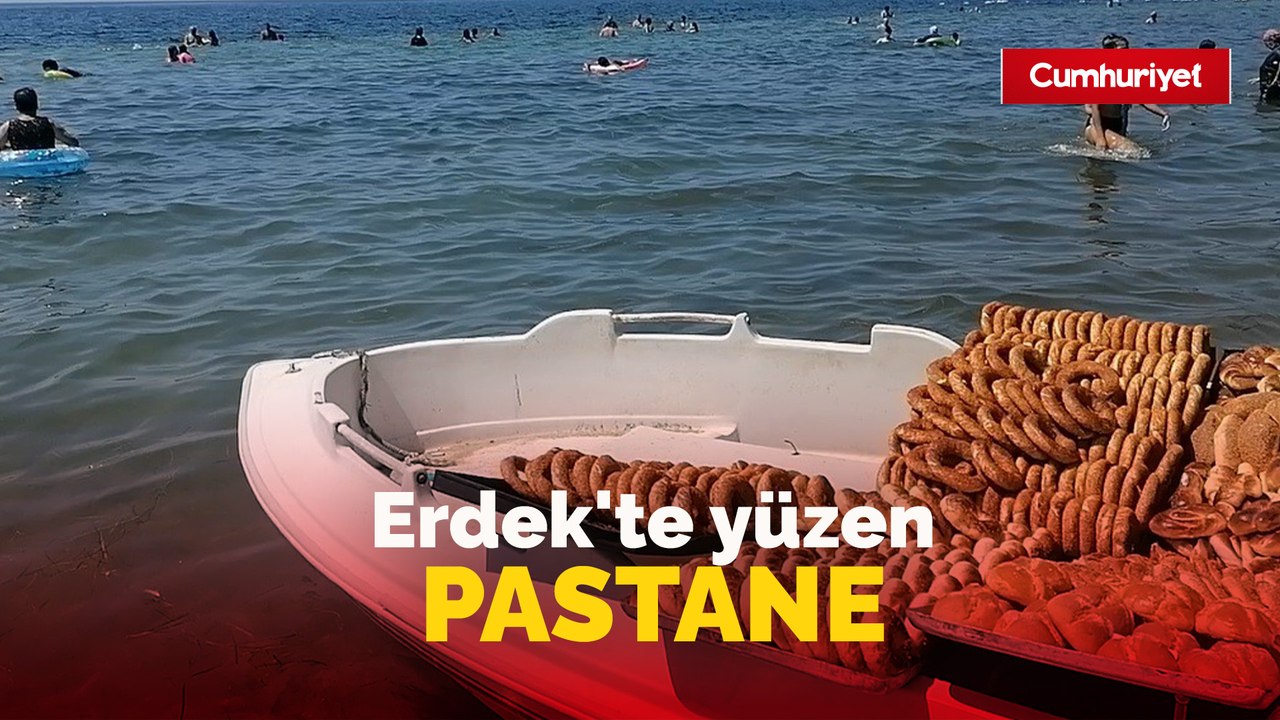Erdek'te yüzen pastane