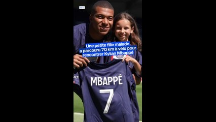 Atteinte d'une maladie rare, Camille a parcouru 70 km à vélo pour rencontrer Kylian Mbappé