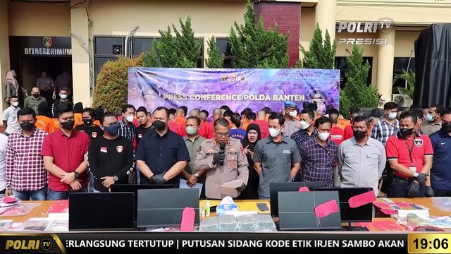 PRESISI update 19.00 WIB Polda Banten Ungkap Kasus Perjudian Omset Miliaran Rupiah