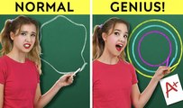 SMART SCHOOL HACKS || Back to School! Cool Crafts and Genius DIY Ideas for Kids & Parents by 123 GO!