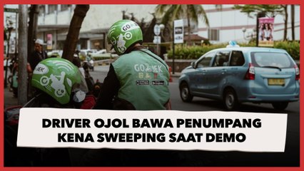 Viral Driver Ojol Bawa Penumpang Kena Sweeping saat Demo di Surabaya, Warganet Geram