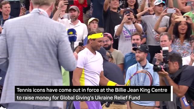 Tennis icons raise money for Ukraine Relief Fund