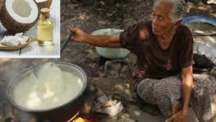 cara bikin minyak kelapa yang paling mudah
