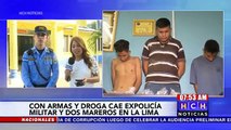 ¡Con droga y armas! cae expolicía militar y dos presuntos mareros en La Lima