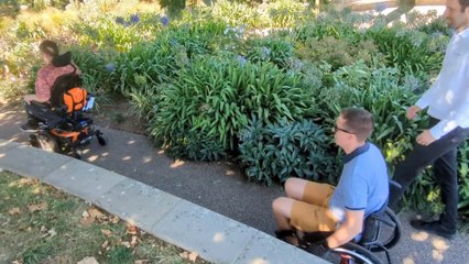 Cllr Tim Prater experiences a day around Folkestone in a wheelchair