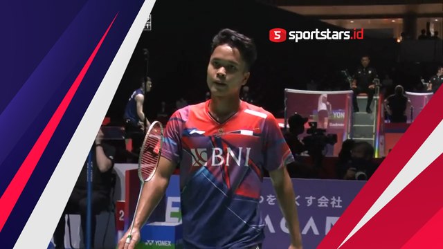 Tonton Perjuangan Keras Anthony Ginting Taklukkan Shi Yu Qi di Kejuaraan Dunia BWF 2022