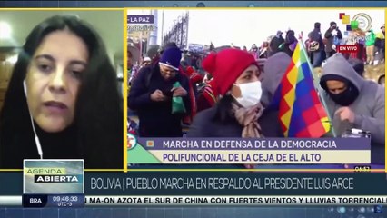 Agenda Abierta 25-08: Pueblo boliviano marcha en apoyo a la gestión de Luis Arce