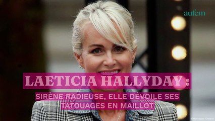 Laeticia Hallyday : sirène radieuse, elle dévoile ses tatouages en maillot