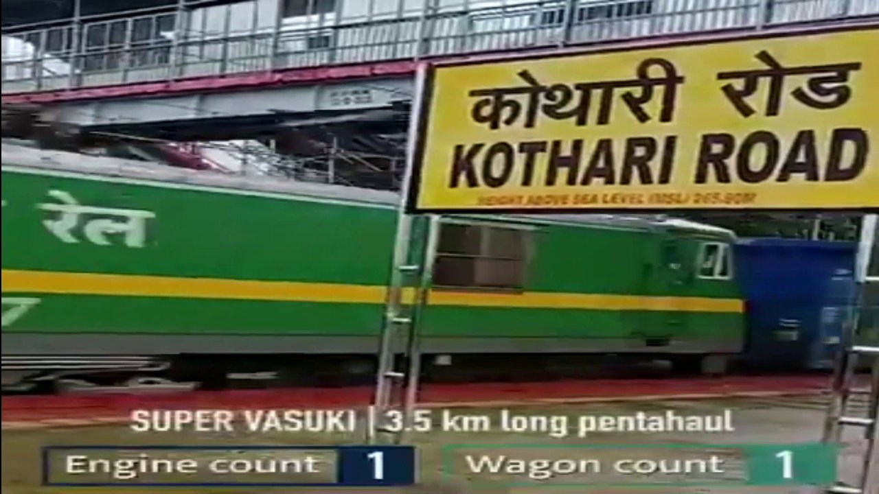 India's longest and heaviest freight train video Dailymotion