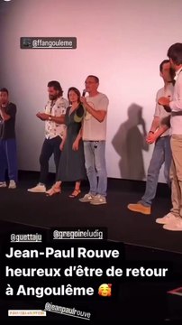 Marie Portolano au Festival d'Angoulême pour soutenir son mari Grégoire Ludig.