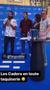 Marie Portolano au Festival d'Angoulême pour soutenir son mari Grégoire Ludig.