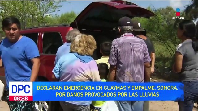 Emergencia en Guaymas y Empalme, Sonora, por daños causados por lluvias