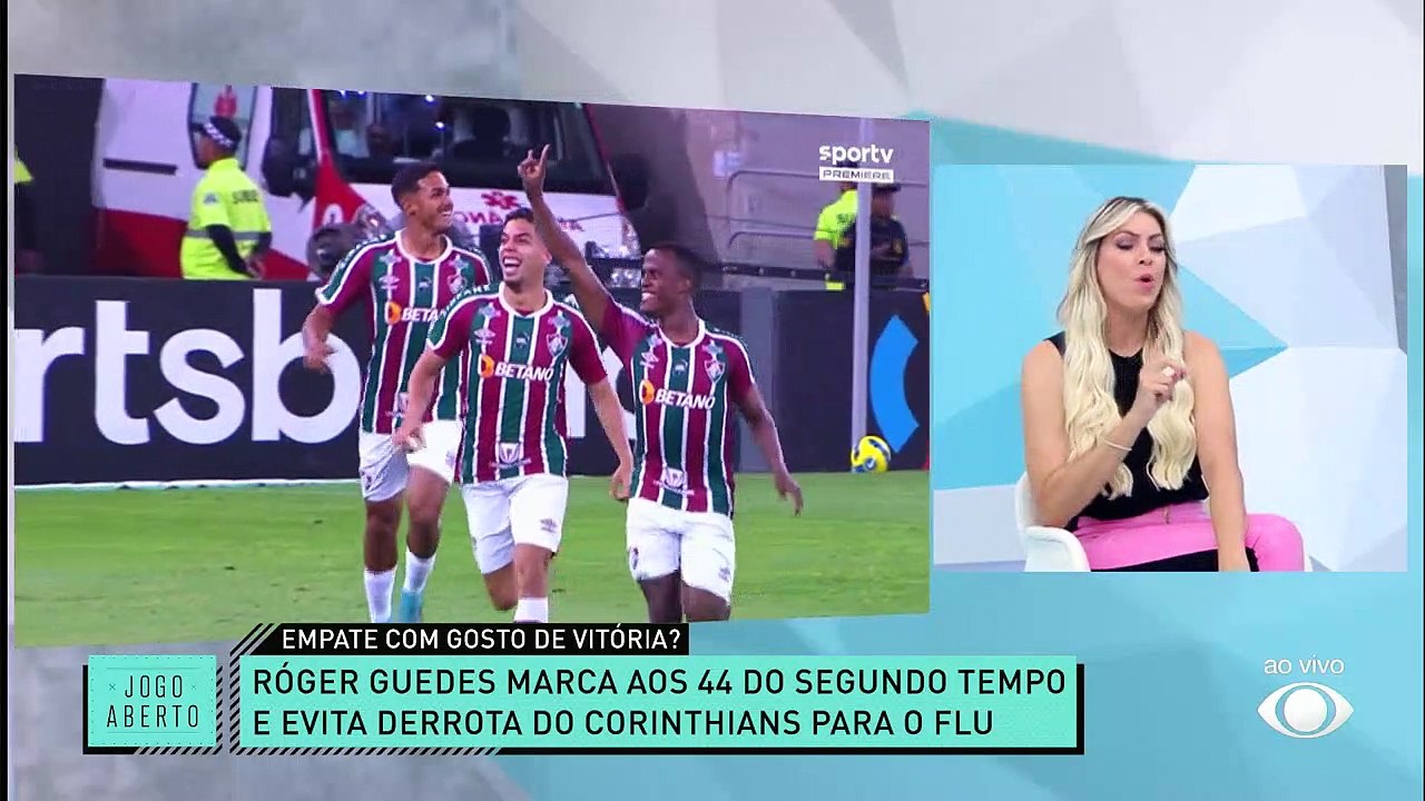 Renata Fan exalta força do Corinthians para buscar empate contra o Fluminense