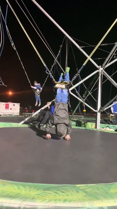 Attempted Backflip Fail at Carnival