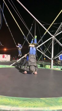Attempted Backflip Fail at Carnival