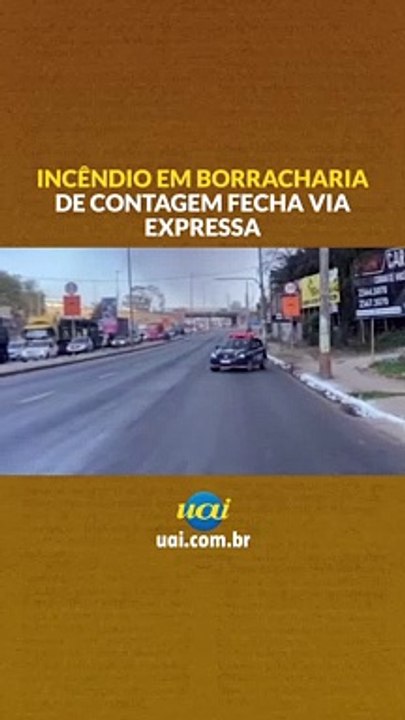 Incêndio em Contagem fecha Via Expressa
