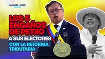 El senador miguel uribe se refiere a los 5 promesas que hizo Petro a sus electores en campaña