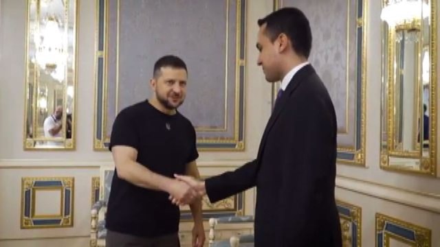 L'incontro in Ucraina fra Di Maio e Zelensky