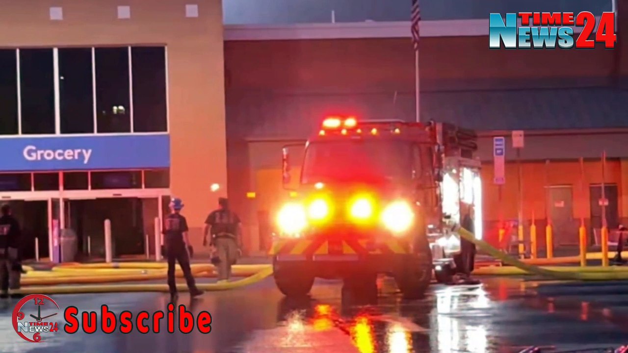 Fire at Walmart Supercenter in Peachtree City in Georgia