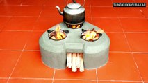 Tungku kayu bakar 46 || How to make firewood stove