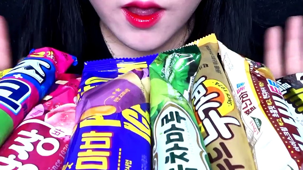 ASMR KOREAN ICE CREAM, CHOCOLATE ICE CREAM