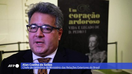 Coração de D. Pedro I em exposição no Itamaraty