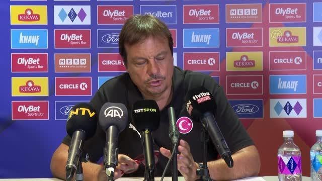 Letonya-Türkiye basketbol maçının ardından - Ergin Ataman - Cedi Osman