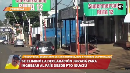 Se eliminó la declaración jurada para ingresar al país desde Pto Iguazú