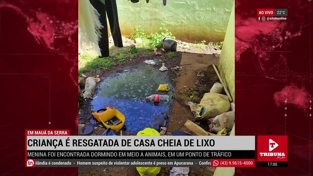 Criança de 3 anos é resgatada de casa cheia de lixo no Paraná