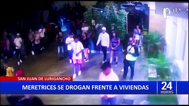Meretrices se drogan frente a viviendas de vecinos en SJL