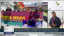 Bolivianos se movilizan en apoyo a la democracia y al presidente Luis Arce