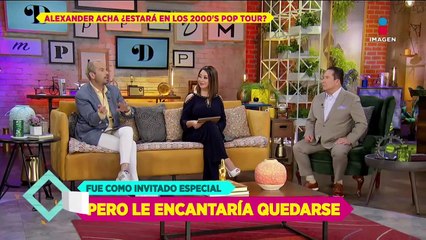 Alexander Acha revela si será parte de los 2000's Pop Tour