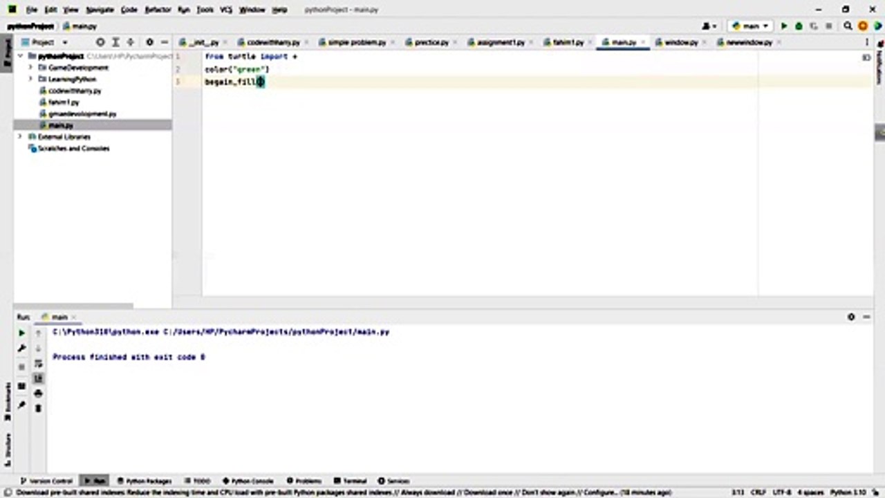 Surprise love by Python. #Python#Love❤️#Fun
