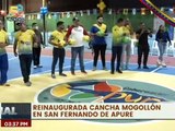 Reinauguran cancha Mogollón en San Fernando de Apure para la práctica de fútbol sala y baloncesto