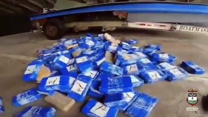 La armada en tres operaciones incautaron 2580 kilos de cocaína con un valor aproximado a 31 millones de dólares