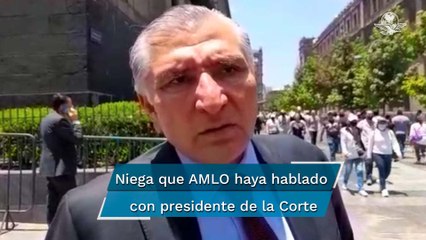 Adán Augusto visita la Corte; niega que hablara con ministros sobre la prisión preventiva
